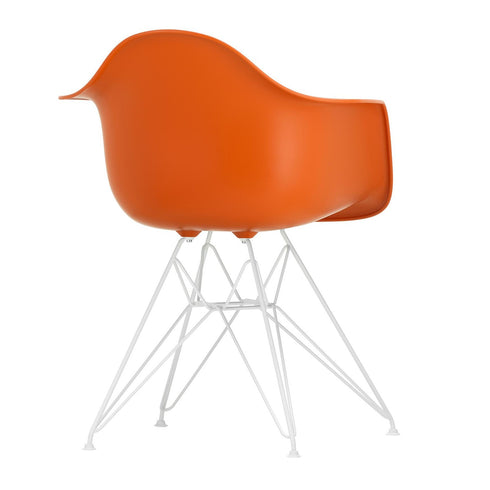 Cadeira de Braços em Plástico Eames DAR / Base Branca